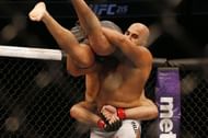 Arjan Bhullar slams Luis Henrique to the mat